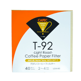 Cafec 2 Cup Light Roast Filter Paper 40 Pack - Barista Supplies